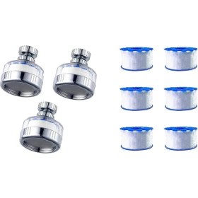 Resim 3 Paket Lavabo Su Filtresi Musluk: Musluk FILTRESI-360 ° Dönen Usuc Filtreleri Arıtma Makinesi Mutfak Banyolar Için Musluk Filtrasyonu (Yurt Dışından) 