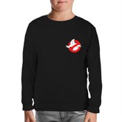 Resim Ghost Busters Logo Siyah Çocuk Sweatshirt 