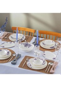 Resim Emsan Isley Lacivert 53 Parça 12 Kişilik New Bone Yuvarlak Yemek Takımı Lacivert 