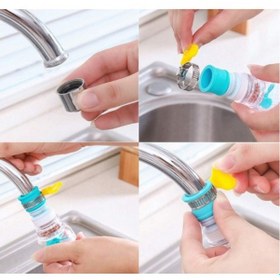 Resim Oynar Başlıklı Pervaneli Taşlı Musluk Başlığı Pratik Ev Gereçi 