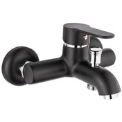 Resim Gms Zirve Zrv303-K Siyah Krom Banyo Duş Bataryası Siyah 
