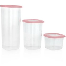 Resim Schafer Hold 3 lü Saklama Kabı Pembe 