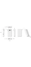 Resim Nettech NT-PW35 Pd 20W + 22.5W 15W 20000 Mah Taşınabilir Powerbank (Beyaz) 