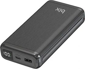 Resim Bix BXPB204 20000MAH Usb-A 22.5W ve Type-C Pd 20W Çift Çıkışlı LED Ekranlı Powerbank Siyah 