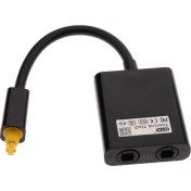 Resim Prettyia Toslınk Optik Fiber 1 Ila 2 Ses Kablosu Adaptörü Y DVD Cd'si Için Ya Splitter (Yurt Dışından) 