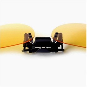 Resim Damla Model Polarize Antifar Sarı Renk Gece Görüş Gözlük Klipsi 