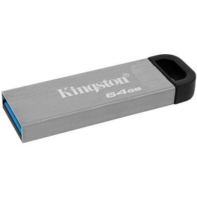 Resim Kingston 64 Gb Datatraveler Kyson 200 Mb-s Metal Usb 3.2 Gen 1 64 Gb Flash Bellek 