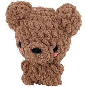 Resim Bakgelal Amigurumi Ayı Yapım Kiti Aile Ve Çocuk Aktivite Seti Başlangıç Seviyesi Tığ Örgü Seti 