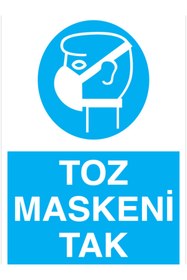 Resim Uytab Toz Maskeni Tak Uyarı Tabelası - 35x50 Alüminyum Kompozit Panel - TGM1 