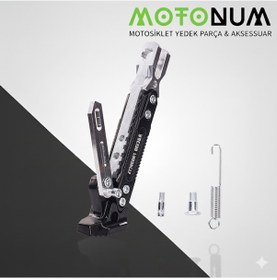 Resim Kymco X Citing 250 Yükseklik Ayarlı Metal Yan Sehpa Ayk0400 