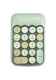 Resim Renkli Daktilo Tarzı Vintage Kablosuz Wıreless Numeric Keypad 18 Tuşlu Sayısal Klavye Numpad 