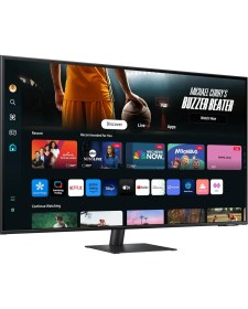 Resim Samsung 43” 109CM UHD Akıllı Smart Monitör TV 4K Ultra HD Görüntü Şık Ince Tasarım + Logitech Kablosuz Klavye 