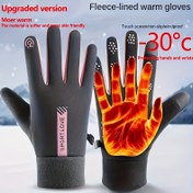 Resim Unisex Kış Spor Eldivenleri - Dokunmatik Ekran Uyumlu, Dolgulu Sıcaklık, Rüzgar Geçirmez, Bisiklet, Kayak, Yürüyüş için İdeal - Polyester, Tüm Mevsim Kullanım, Sadece Elde Yıkama, Outdoor Spor Eldivenleri | Dokunmatik Ekran Eldivenleri | Polyester Eldivenler 