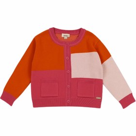 Resim Patique Renk Bloklu Hırka Kız - Pink Lemona / 4 Yaş 