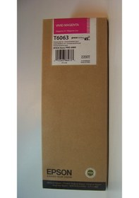 Resim Epson T6063 Vivid Magenta 220Ml Kartuş *Eski * 