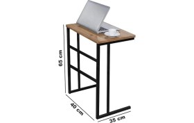 Resim Woodhub Suntalam Bilgisayar Sehpası Laptop Masası Notebook Standı 1097 Beyaz 40 cm 65 cm 35 cm 