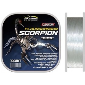 Resim Akajima Scorpion Fluorocarbon Misina 100 mt 0.50 mm 
