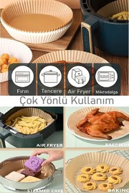 Resim Berdina Home Pişirme Kağıdı Air Fryer 50 Li Pişirme Kağıdı Kızartma Çörek Pişirme Buharda 