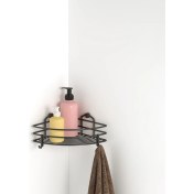 Resim Tekno-tel BANYO KÖŞE RAFI KANCALI MAT SİYAH BK021H 