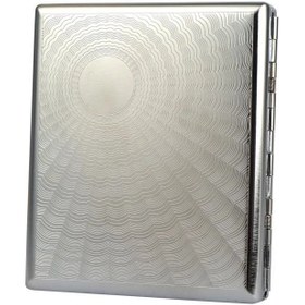 Resim Desenli Gümüş Metal Sigara Tabakası Taşıma Kutusu 