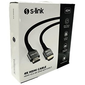Resim S-Link SLX-HD4K40 4K V2.0 30 Hz 40 M HDMI Kablo 