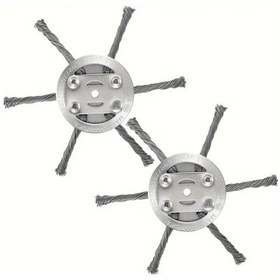 Resim Xuweiwei 2 Adet 6 Bıçaklı Çim Biçme Makinesi Yedek Başlığı - Manuel Çim Budama Tekerleği 