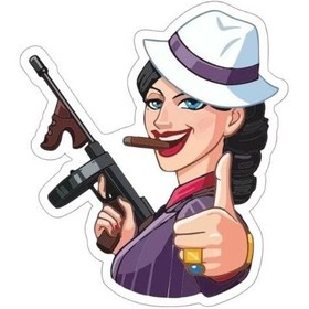 Resim Gogo 75x85mm Female Gangster 