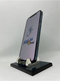 Resim Gündoğan Kristal Telefon Tutacağı Füme Cam Ve Metal Ayak Aksesuarlı 