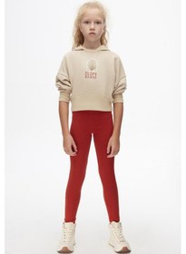 Resim Nk Kids Kız Tayt Takım 24knk3731137312 Vizon 