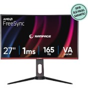 Resim Rampage Voyager VY27R165 27" 165Hz 1MS Freesync Pivot Curved Oyuncu Monitorü 