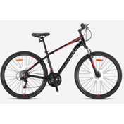 Resim Kron Tx 75 Trekking Bisikleti V-fren 28" Jant 17' Kadro 21 Vites Şehir Bisikleti Siyah Füme Kırmızı 