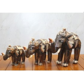 Resim 9013564759322drvs - Ahşap 3'lü Fil Seti 