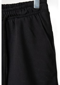 Resim Erkek Siyah Basic Regular Fit Şort & Bermuda Siyah 