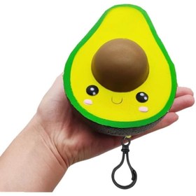 Resim Avakado Squishy Kokulu Oyuncak Sıkılabilen Sevimli Peluş Anahtarlık Çanta Süsü 