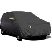 Resim K17462b Siyah Sedan Araba Örtüsü Su Geçirmez Tüm Hava Açık Araba 