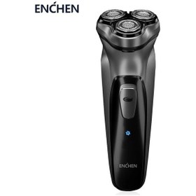 Resim Jialan Siyah Taş 3d Elektrikli Tıraş Makinesi Akıllı Kontrol 