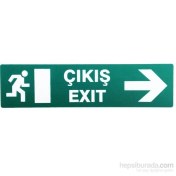 Resim İzmir Serigrafi Pvc Levha "Çıkış Sağ" 