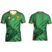 Resim Snapbuy3d Baskı Kamerun 25/26 Erkek/kadın Deplasman Forma Nefes Alabilir Tişörtbej Bej 