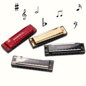 Resim 1 Adet 10 Delikli Harmonika Ağız Organı, Dayanıklı, Başlangıç Seviyesi Müzik Öğretimi İçin Yardımcı, Arkadaşlar İçin Hediye 