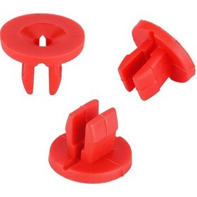 Resim Lasonstiges 50 Adet Otomatik Somun Grommet Klipleri Ford Kırmızı Plastik Sabit Grommet Araba Bağlantı Elemanları Için Bigs 9mm Delik 