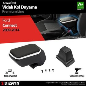 Resim S-dizayn Ford Connect Kol Dayama Kolçak Abs Vidalı Gri 2009-2014 