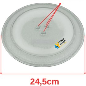 Resim Zanussi Uyumlu ZSM17100XA Mikrodalga Fırın Cam Tepsi 