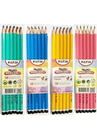 Resim Fatih Kurşun Kalem Köşeli Mercanlı Pastel Renkli 12 Li 