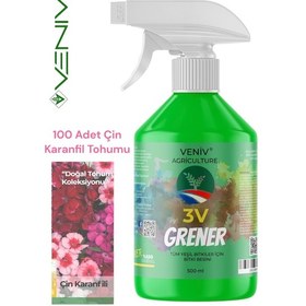 Resim 3v Grener 500 Ml Bitki Besini + 100 Adet Çin Karanfili Tohumu Renkli, Zarif Ve Dayanıklı Çiçekler 2 
