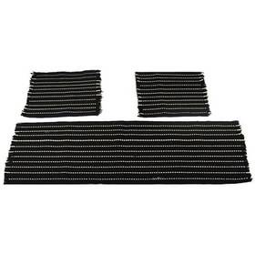 Resim Chery Niche Serme Kilim Minder 3lü Siyah Beyaz Fs 