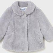 Resim Mayoral Kız Bebek Peluş Mont Gri 