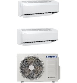 Resim Samsung WindFree Multi AJ050TXJ2KH/EA 5.2 kW 1 Dış + 2 İç Ünite (7+7) Duvar Tipi Klima 