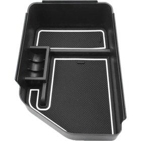 Resim Steldalar Orta Konsol Düzenleyici Tepsi 2022+ Kia Ev6 Kol Dayama Saklama Kutusu Iç Aksesuarlar Para Tutuculu, Beyaz (Yurt Dışından) 