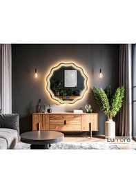 Resim Zavira Günışığı Lazer Kumlamalı Lavabo & Banyo Aynası Dokunmatik Sensörlü 70 X 70 
