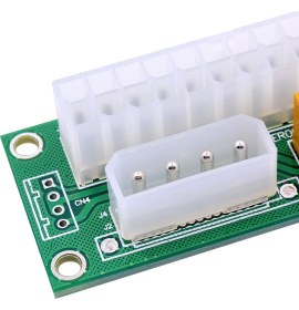 Resim Alfais 4326 Power Supply Güç Kaynağı Atx Dual Psu 24+4 Pin Fan Çoklayıcı 